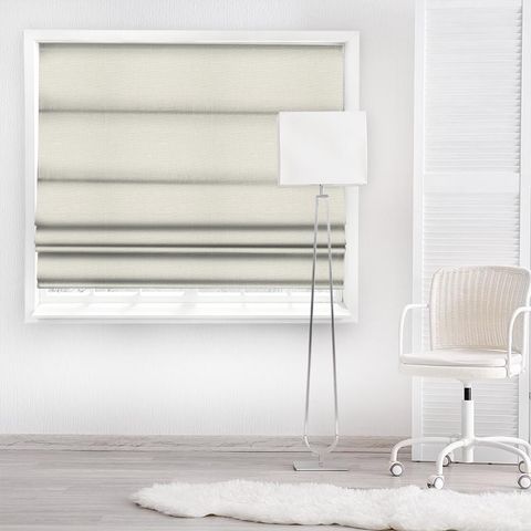 Woodland Plain Ivory Made To Measure Roman Blind