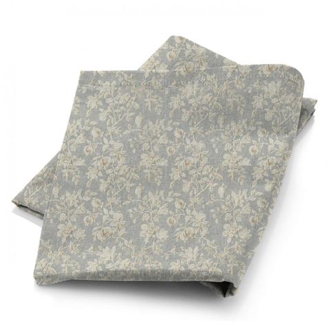 Magnolia & Pomegranate Grey Blue/Parchment Fabric