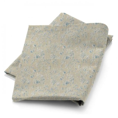 Magnolia & Pomegranate Parchment/Sky Blue Fabric