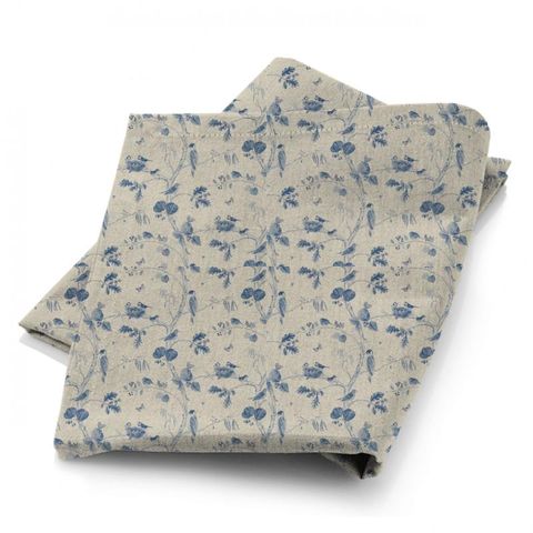Woodland Chorus Indigo/Linen Fabric
