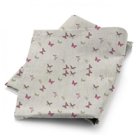 Butterfly Voile Fuchsia/Cream Fabric