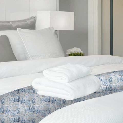 Waterperry Indigo Bed Runner