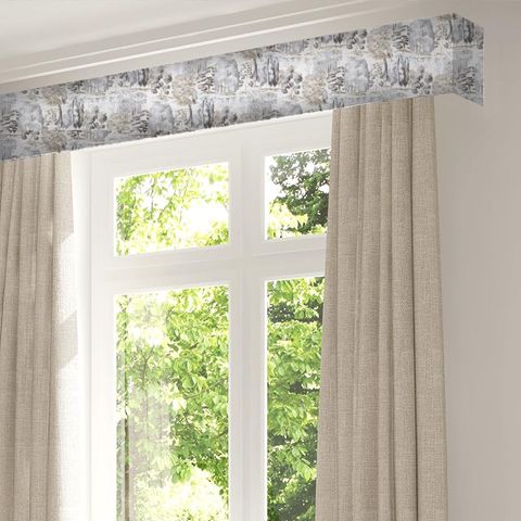 Waterperry Charcoal Pelmet