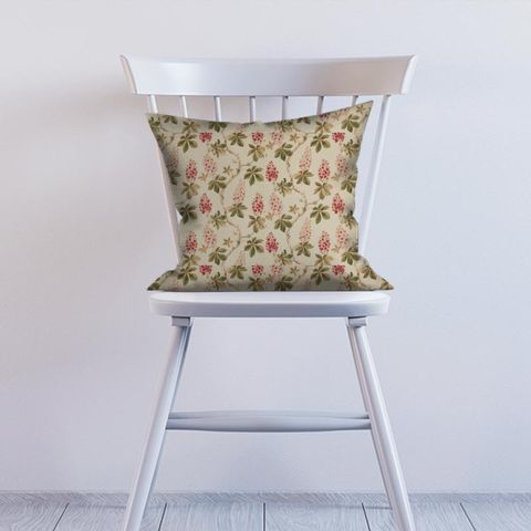 Chestnut Tree Coral/Bayleaf Cushion