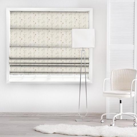 Meadow Grasses Sage/Honey Made To Measure Roman Blind