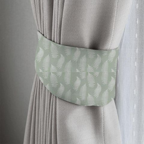 Fern Embroidery Mist Tieback