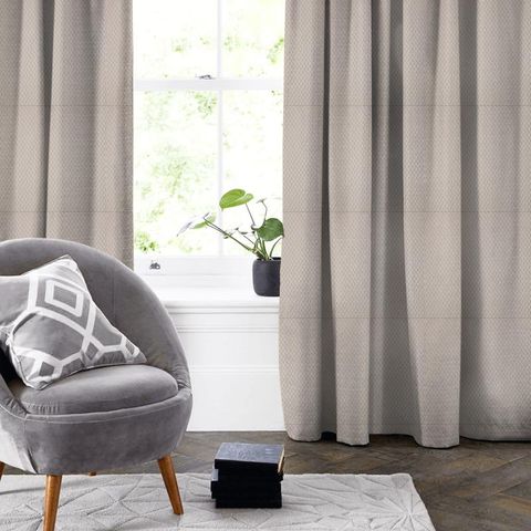 Argyle Taupe Made To Measure Curtain