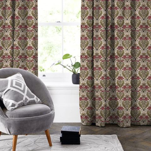 Acanthus Cherry Made To Measure Curtain
