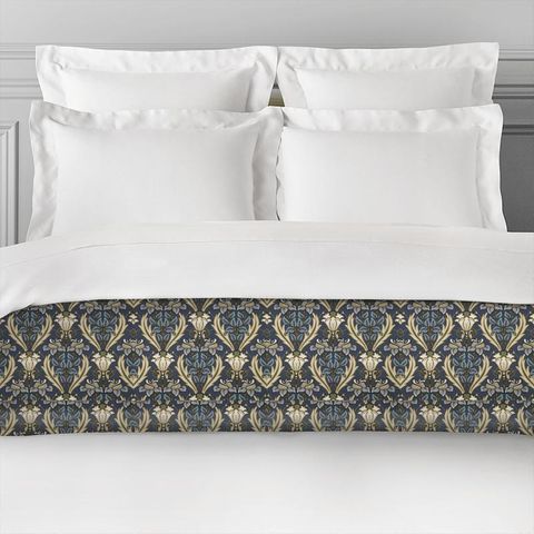 Acanthus Navy Bed Runner