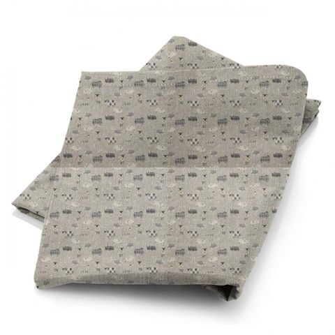 Baa Baa Charcoal Fabric