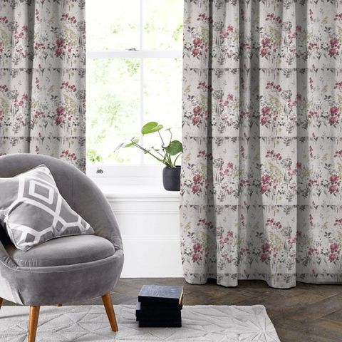 Wild Meadow Ruby Made To Measure Curtain