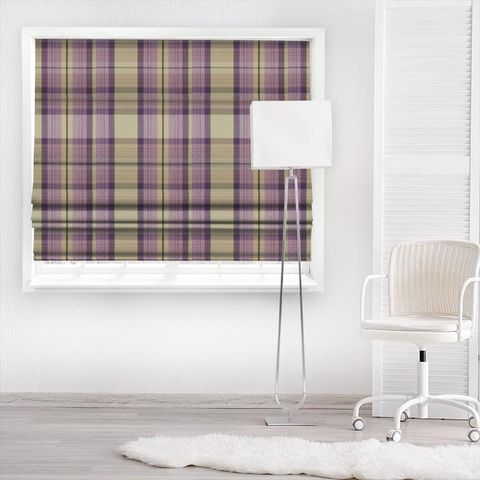 Cairngorm Thistle Made To Measure Roman Blind