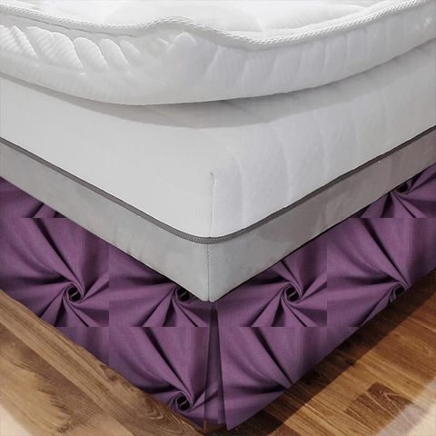 Saxon Plum Bed Base Valance
