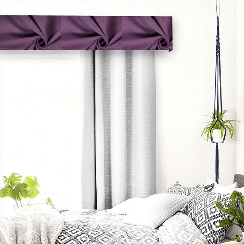 Saxon Plum Pelmet