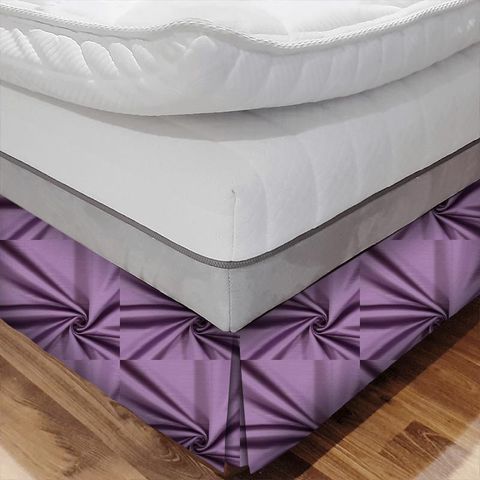 Mayfair Violet Bed Base Valance