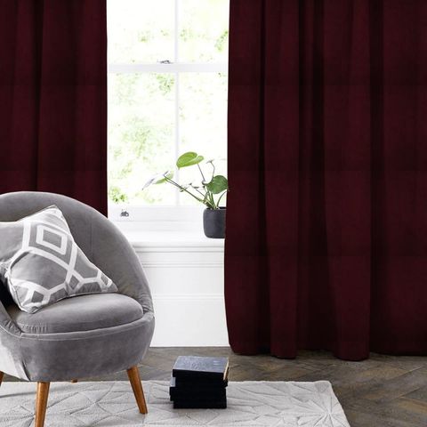 Mirage Bordeaux Made To Measure Curtain