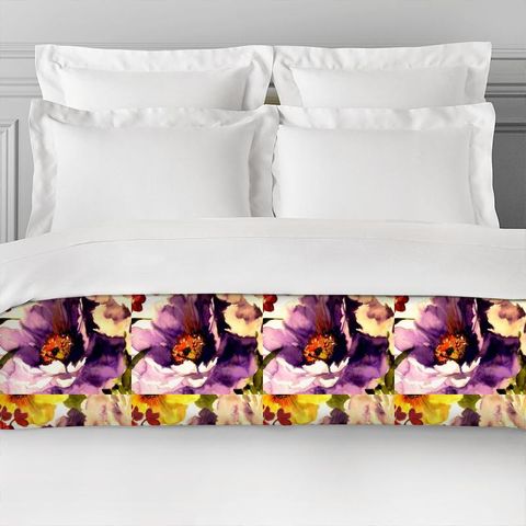 Gardenia Grape Bed Runner