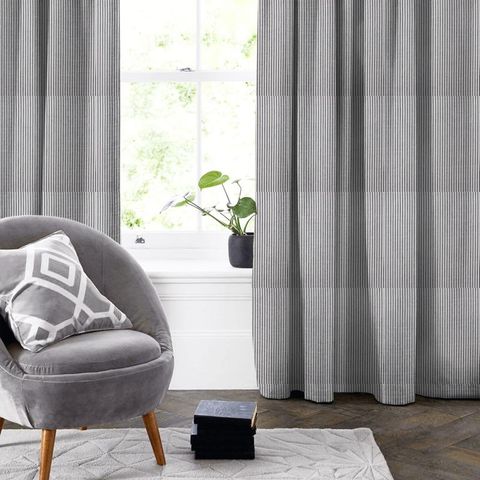 Sutton Charcoal Made To Measure Curtain