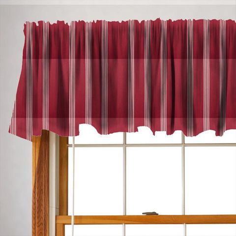 Marlow Red Valance
