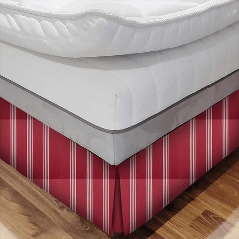 Marlow Red Bed Base Valance