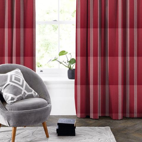 Marlow Red Made To Measure Curtain