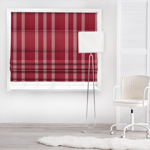 Marlow Red Made To Measure Roman Blind