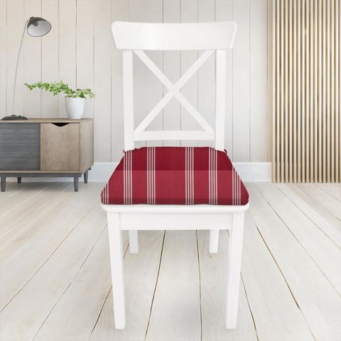 Marlow Red Seat Pad Cover