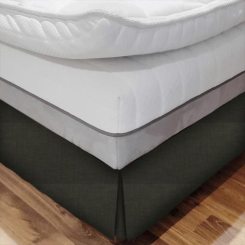 Linoso Charcoal Bed Base Valance