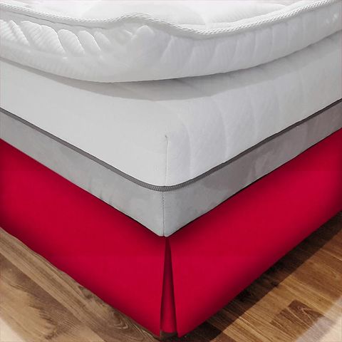 Linoso Cranberry Bed Base Valance
