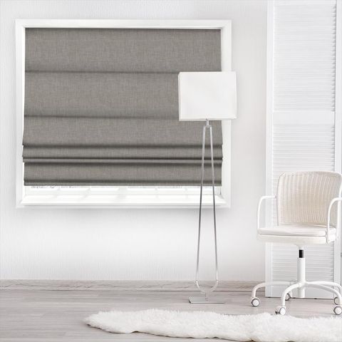 Linoso Grey Made To Measure Roman Blind