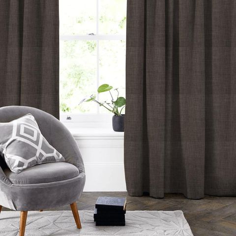 Linoso Pewter Made To Measure Curtain