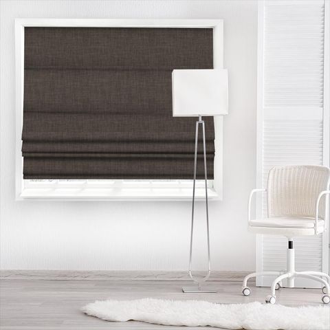 Linoso Pewter Made To Measure Roman Blind