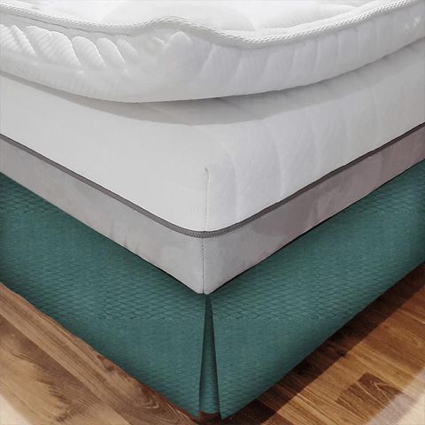 Tempo Teal Bed Base Valance