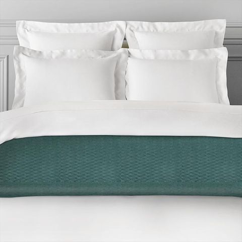 Tempo Teal Bed Runner