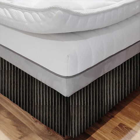Rhythm Charcoal Bed Base Valance
