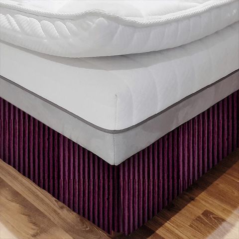 Rhythm Damson Bed Base Valance