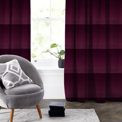 Pulse Claret Made To Measure Curtain