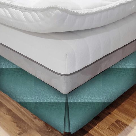 Pulse Teal Bed Base Valance