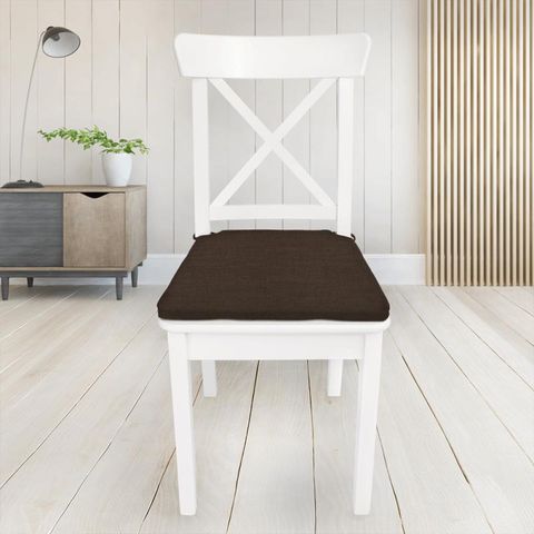 Nantucket Cocoa Seat Pad Cover
