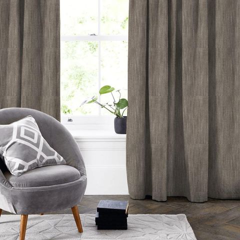 Argyle Charcoal Made To Measure Curtain