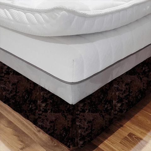 Crush Chocolate Bed Base Valance