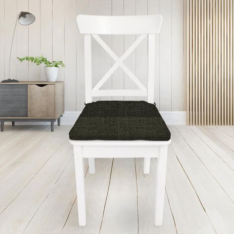 Henley Licorice Seat Pad Cover