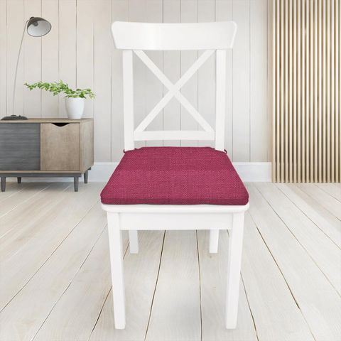 Henley Raspberry Seat Pad Cover
