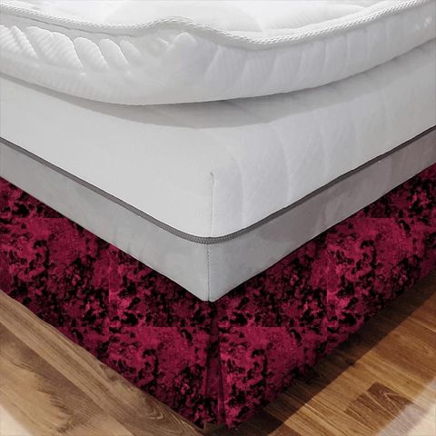 Crush Crimson Bed Base Valance