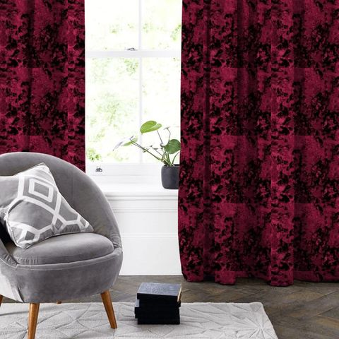 Crush Crimson Made To Measure Curtain