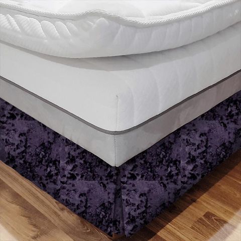 Crush Orchid Bed Base Valance