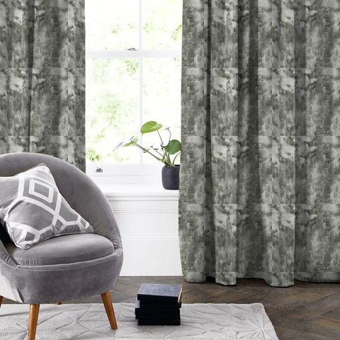 Crush Silver Made To Measure Curtain