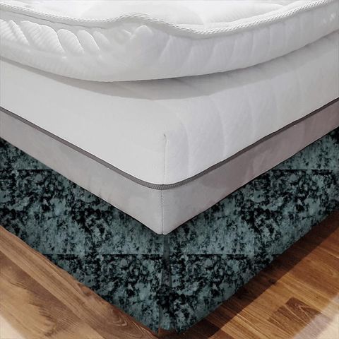 Crush Teal Bed Base Valance