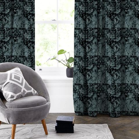 Crush Teal Made To Measure Curtain