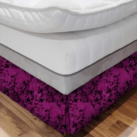 Crush Violet Bed Base Valance